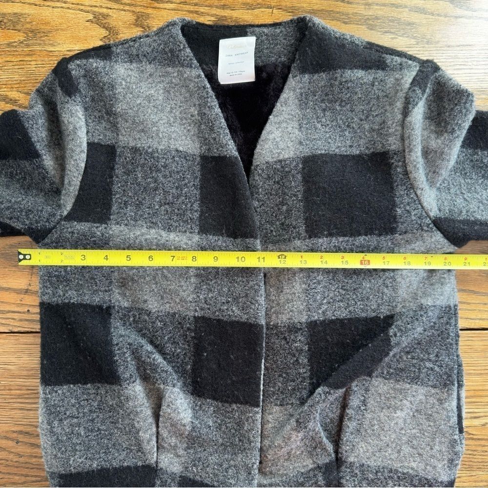 Plaid Black and Gray Women's Jacket - Picture 6 of 8